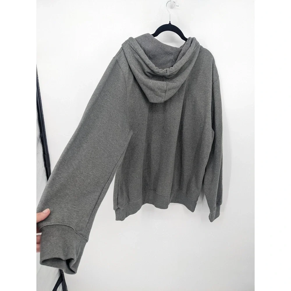 The North Face Hoodie XL‎ Mens Gray Pullover Logo Graphic Sweatshirt Outdoor